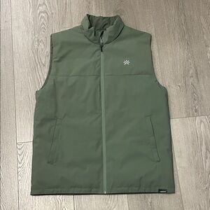 Men's Green Reversible Vest waterproof